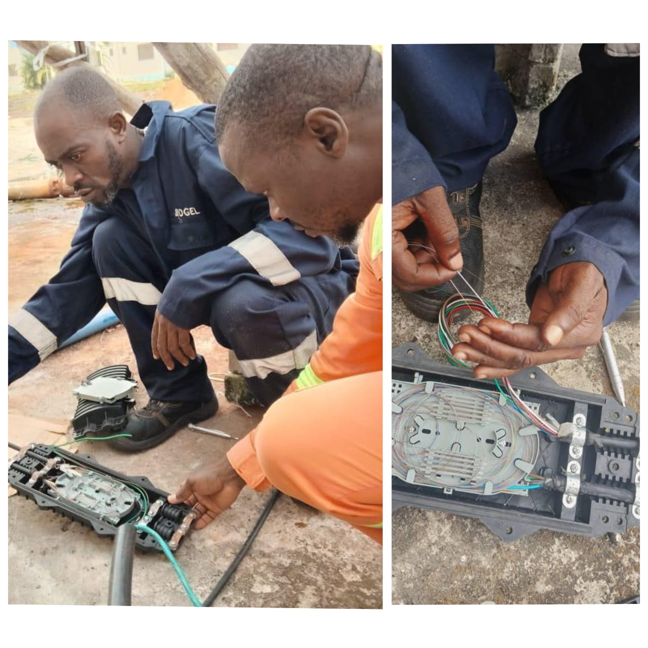 Field supervision work associated with structured cabling and fiber connectivity support